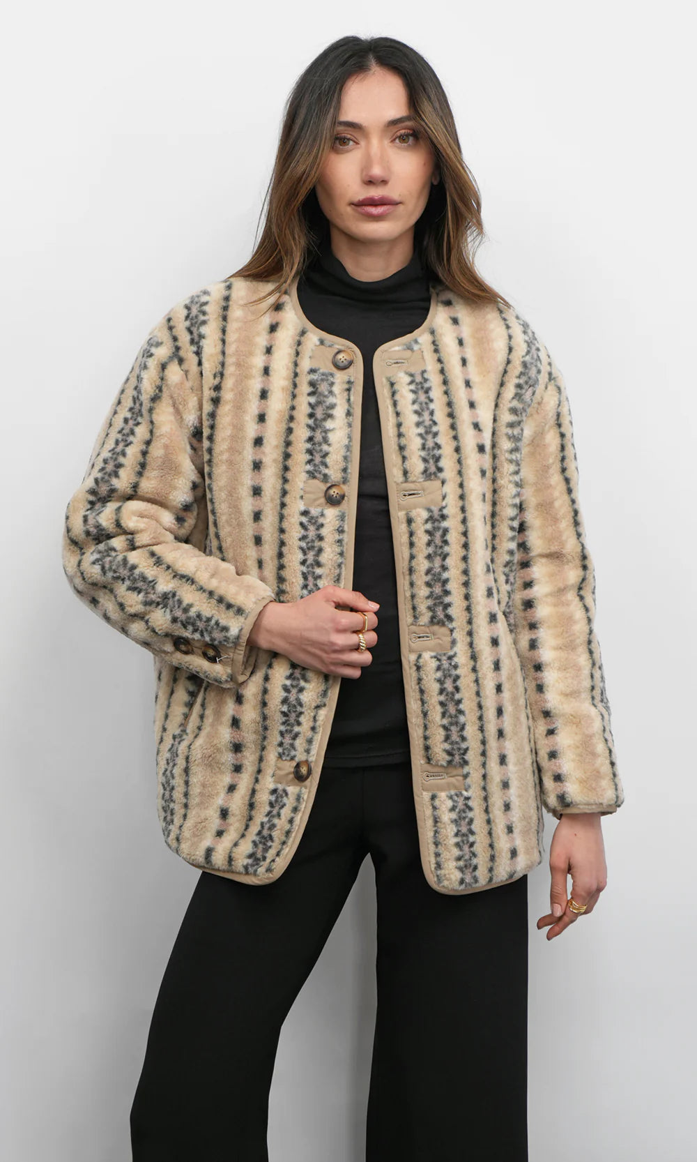 Greylin Tony Reversible Shearling Jacket
