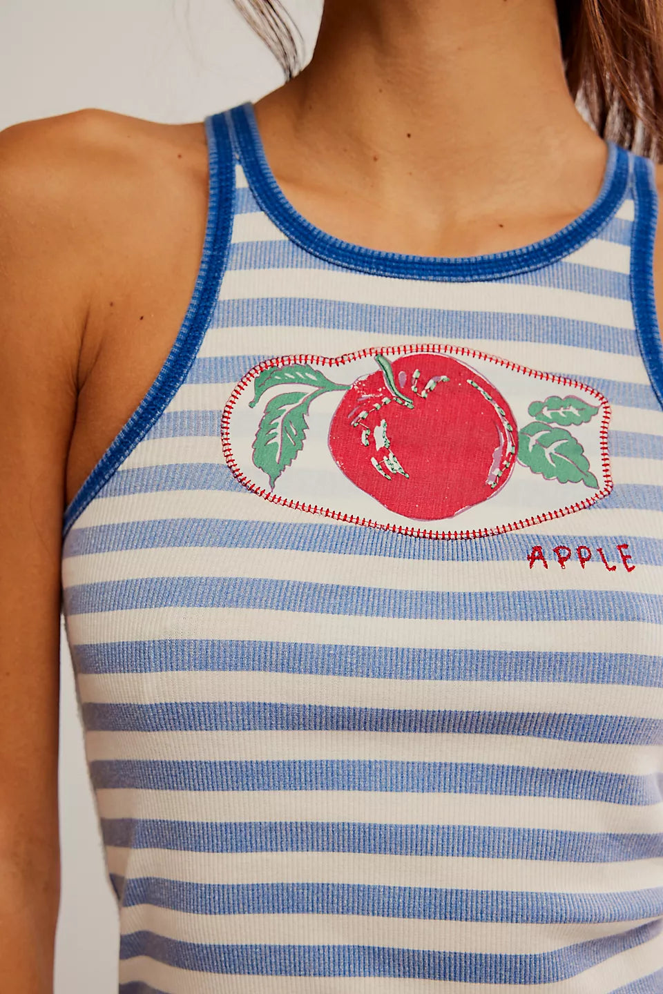Free People Only 1 Graphic Ringer Tank