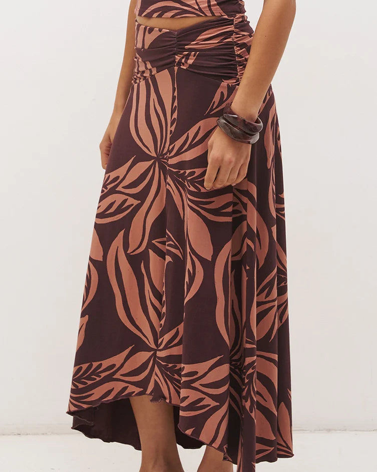 Mon Renn Farah Draped Skirt