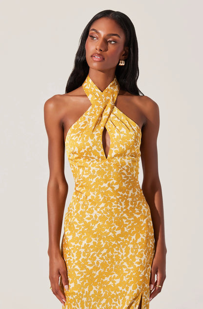 ASTR The Label Marissa Halter Neck Dress