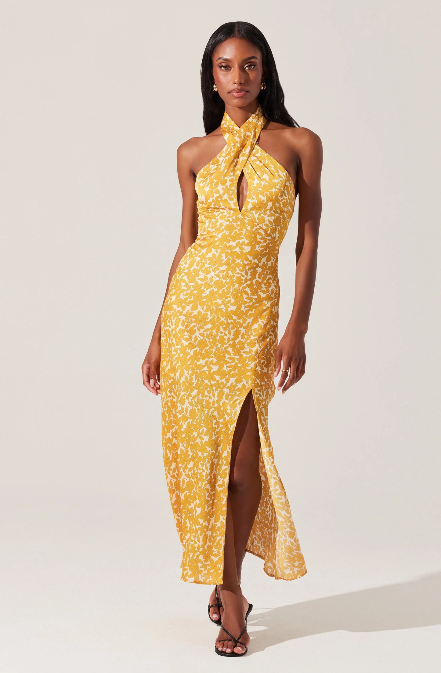 ASTR The Label Marissa Halter Neck Dress