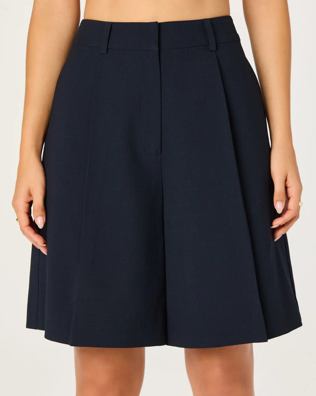 ASTR The Label Quillie Pleated Bermuda Short