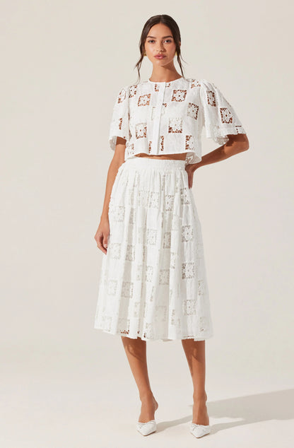 ASTR the Label Andolina White Blouse