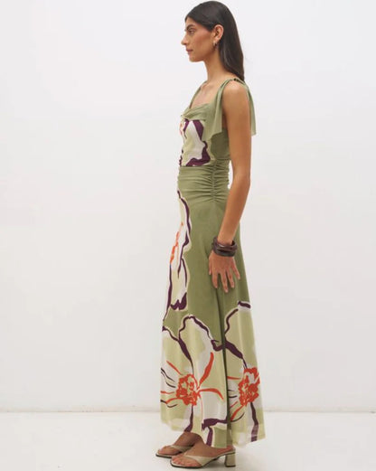 Mon Renn Lima Cowl Neck Dress