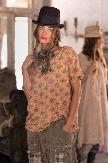 Magnolia Pearl "Floral Tee" Top 2098