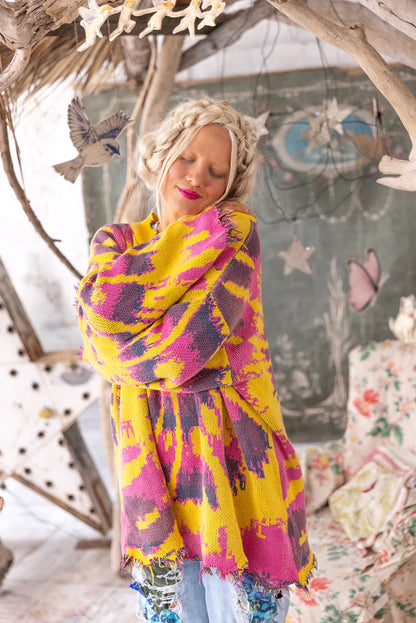 Magnolia Pearl "Sunburst Kaleidoscope Sweater" Top 2154