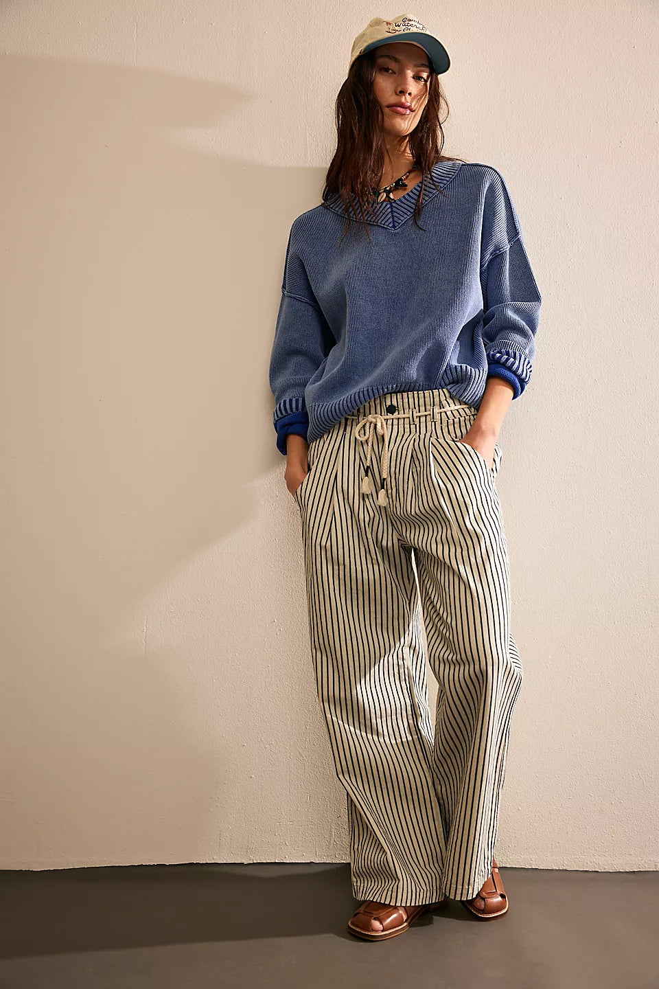 Free People Dakota Sinched Railroad Pull-On Jean