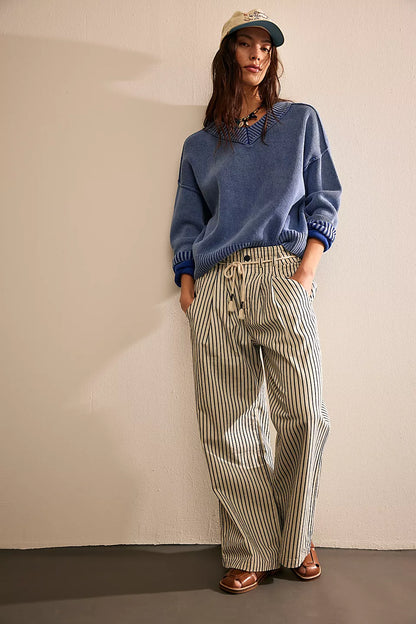 Free People Dakota Sinched Railroad Pull-On Jean