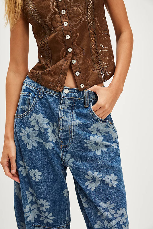 Free People Good Luck Daisy Printed Barrel