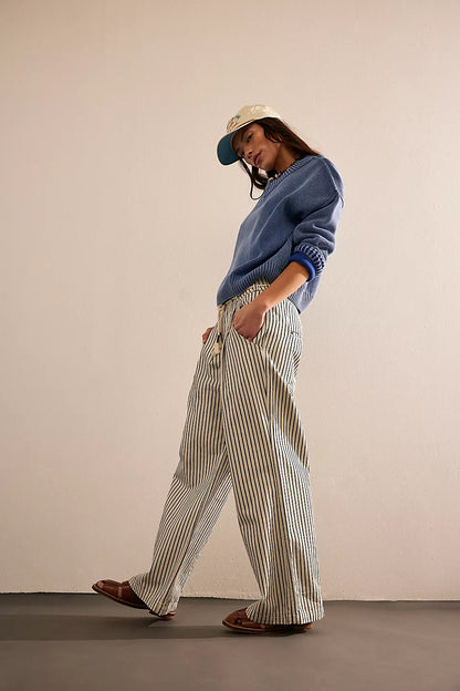 Free People Dakota Sinched Railroad Pull-On Jean