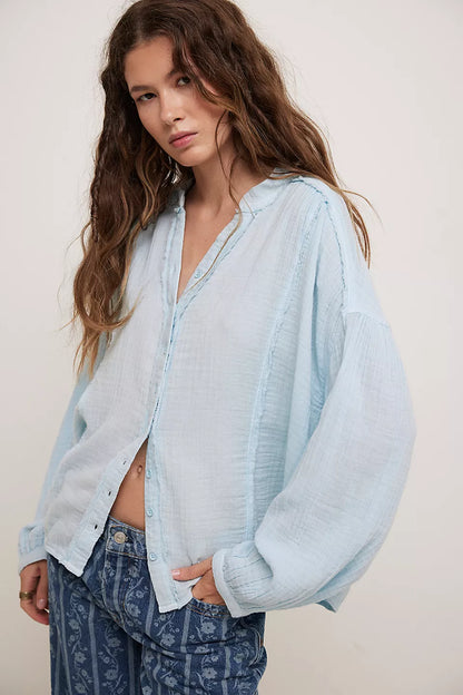 Free People Valley Double Cloth Shirt