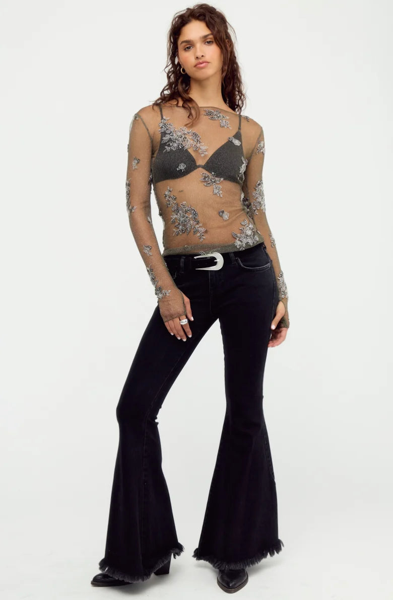 Free People Talk To Me Top