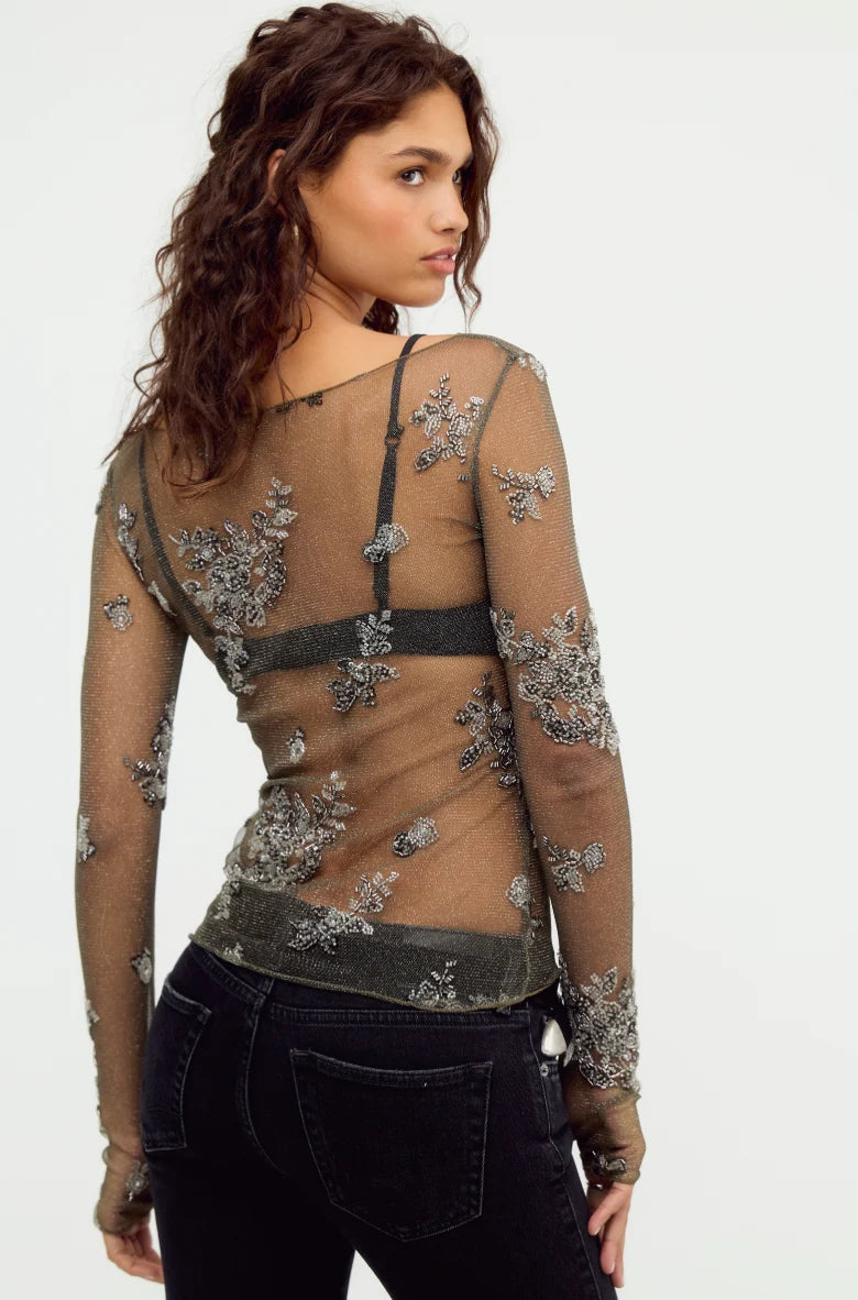 Free People Talk To Me Top
