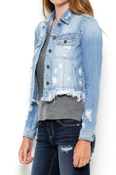 Hidden Jeans Rebel Fitted Denim Jacket